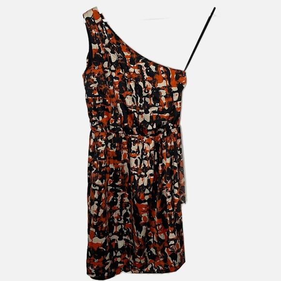 Banana Republic one shoulder dress multicolor SZ 0 - Picture 1 of 7